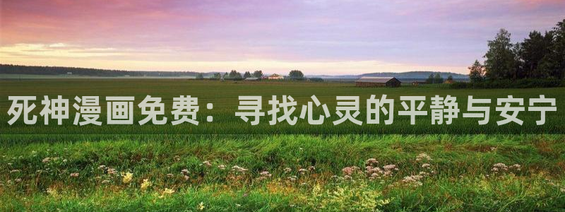 香蕉文化怎么免费读漫画：死神漫画免费：寻找心灵的平静与安宁